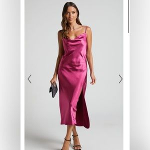 SHERRIE MIDI SILK DRESS FROM SHOWPO